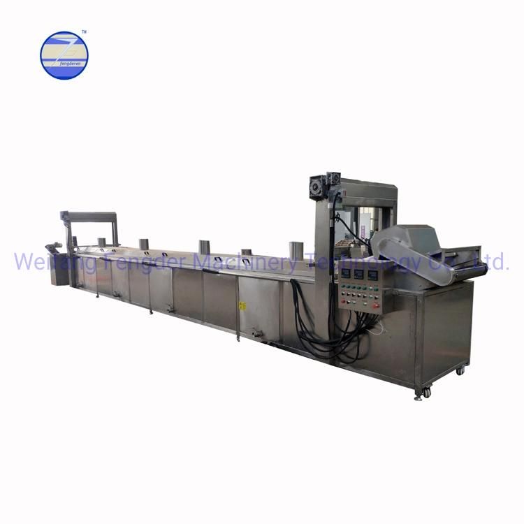 Fully Automatic Continuous Fryer Potato Chips Production Line Potato Crisps Making Frying Machine