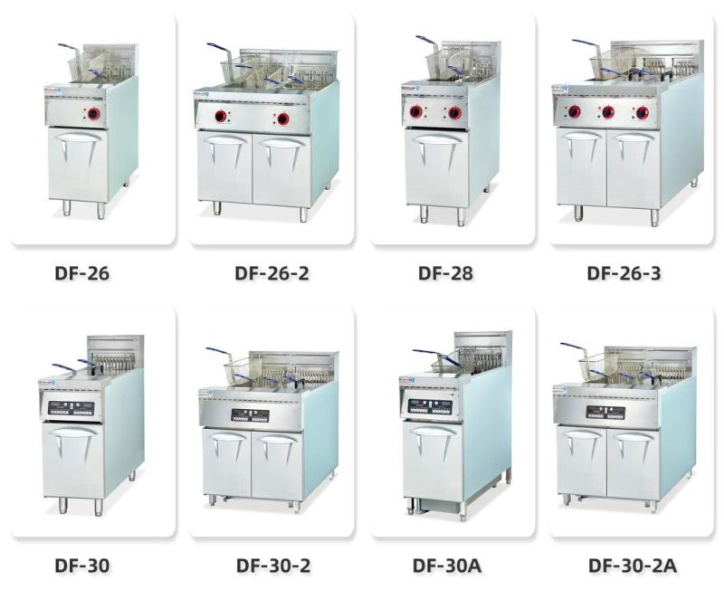 Counter Top Electric Deep Fryer with Timer 2-Tank 2-Basket Df-904A