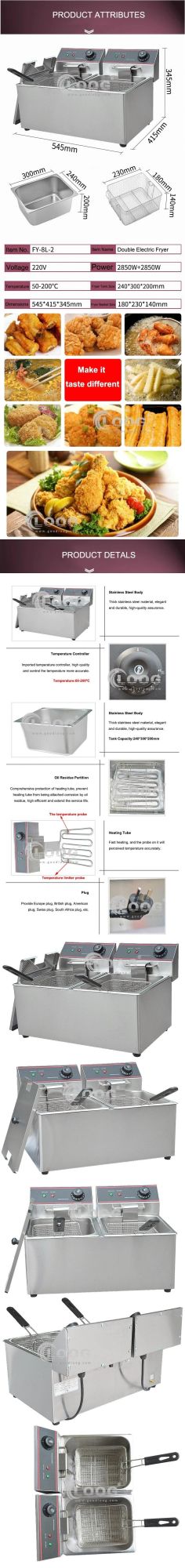 Commercial Restaurant Kitchen Equipment Electric Deep Fryer Commercial Deep Fryer with Temperature Controller