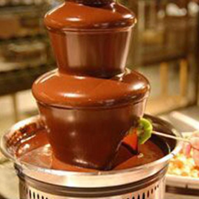 Np304 3 Layers Electric Chocolate Fountain Fondue Waterfall Melting Pot Machine for Party Snack Equipment