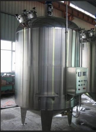 1000 Liter Sugar Juice Water High Shear Homogenizer Mixing Tank with Platform and Control Box