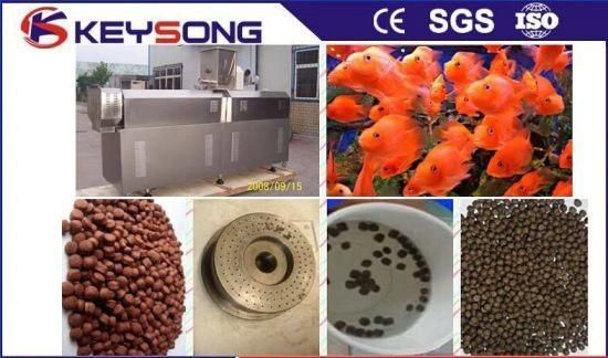 Ks-95 Floating Fish Feed Pellet Pet Food Production Line Extruder Machine