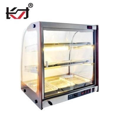 CH-3dh Professional Restaurant Counter Top Glass Fast Food Heated Warming Display Cabinet ...