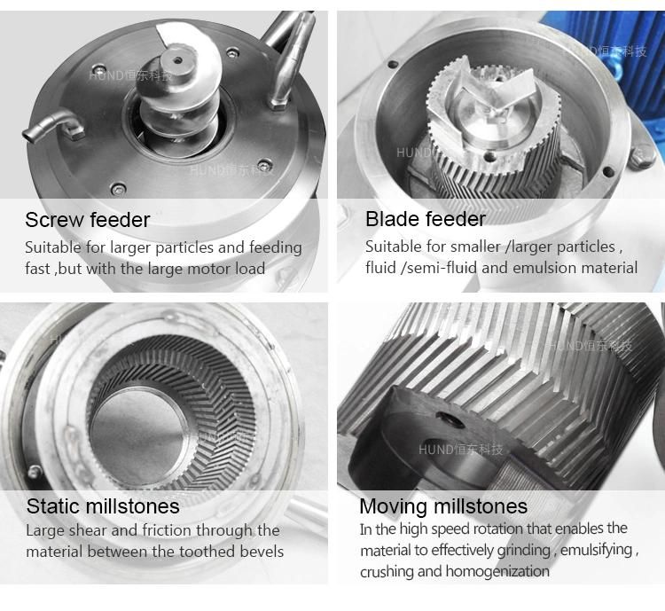 Commercial Nut Butter Milk Making Equipment Cocoa Beans Grinding Colloid Mill