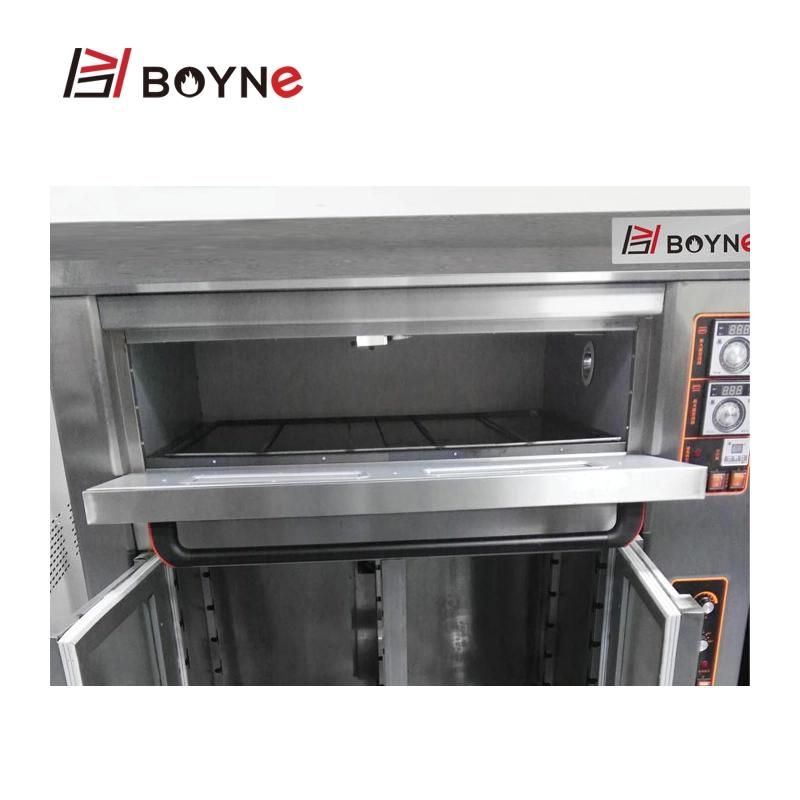 Commercial Use Hotel Bakery Double Deck Four Trays Gas Oven