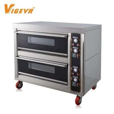 2 Deck 4 Trays Commercial Biscuit Machines Electric Bread Pizza Industrial Baking Oven for ...