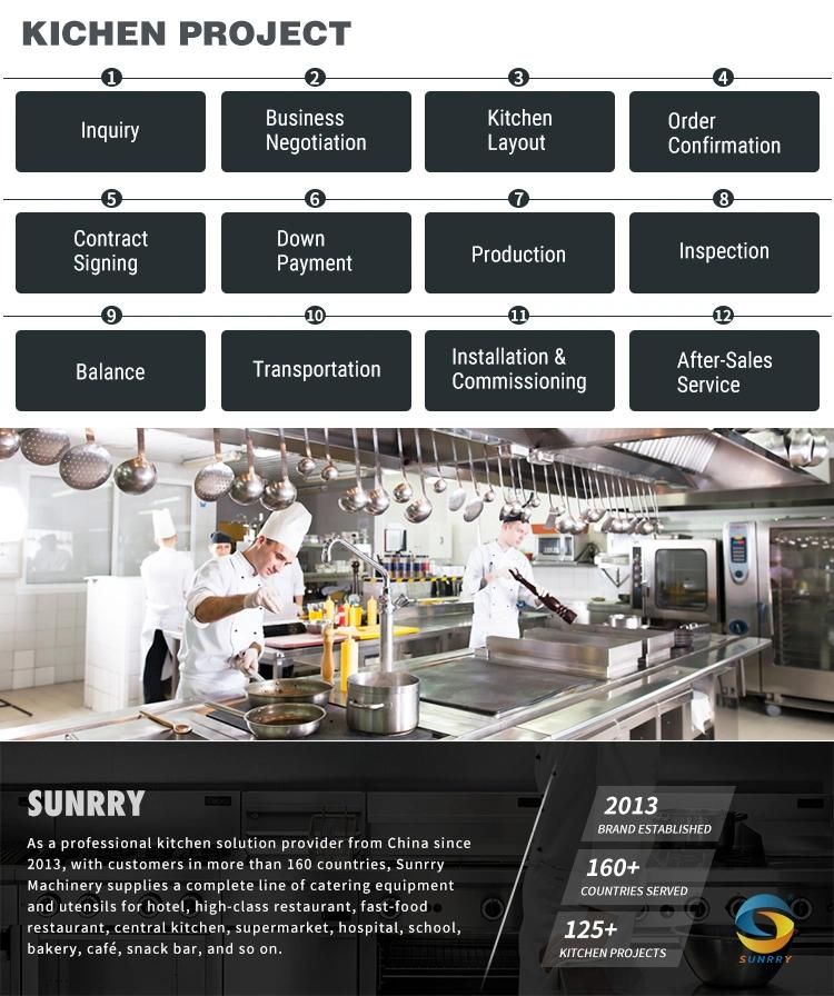 One-Stop Solution Design Restaurant Equipment Kitchen Commercial Fast Food Noshery Equipment for Fast Food