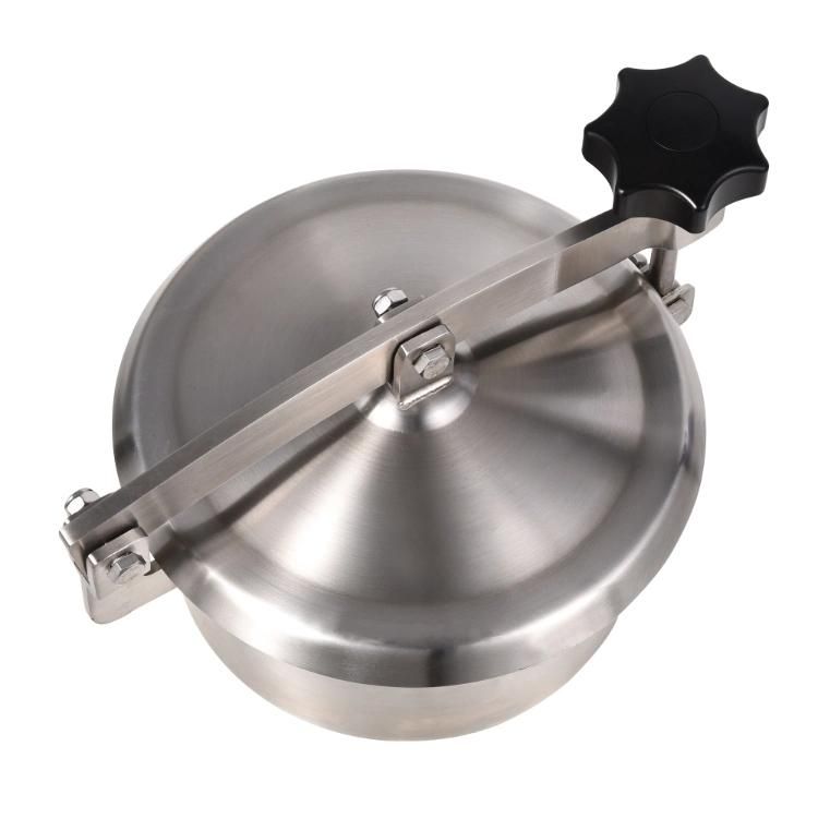 Stainless Steel SS304 Sanitary Non Pressure Round Manhole Cover Round Manway for Beer Tanks