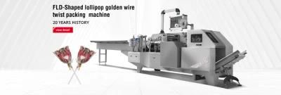 Fld-Flat Lollipop Golden Wire Twist Packing Machine, Candy Machine, Candy Packing Machine
