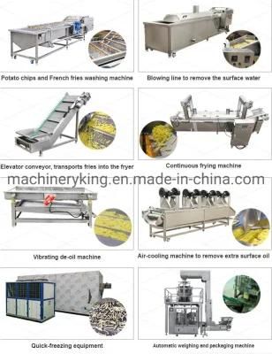 150kg Potato French Fries Making Machine Weave Potato Chips Production Line