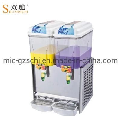 Double Tank Juice Dispenser Spray Sno Melting Funtion Bubble Tea Shop Commercial Using