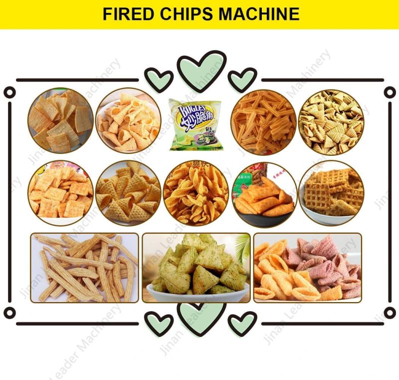 Easy-Operation Bugles Chips Equipment/Fried Chip/Fried Bugle Chips Processing Line