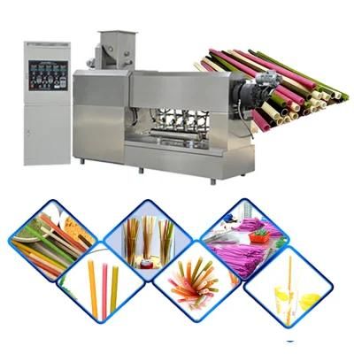 New Material Food Grade Straws Edible Biodegradable Rice Tapioca Straw Maker Machinery