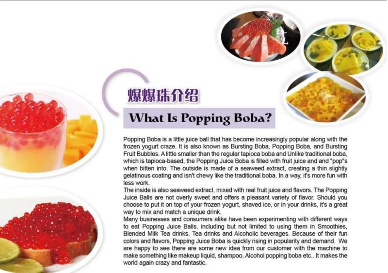 Popping Boba Making Machine Bubble Tea Jelly Ball Making Machine