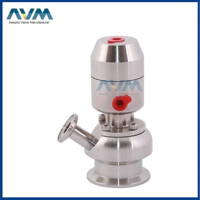 SS316L SS304 Stainless Steel Peumatic Ferrule Aseptic Sampling Valve