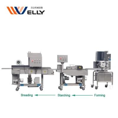 Hot Sale Hamburger Patty Vegetable Fish Cutlet Chicken Nugget Forming Machine Production ...