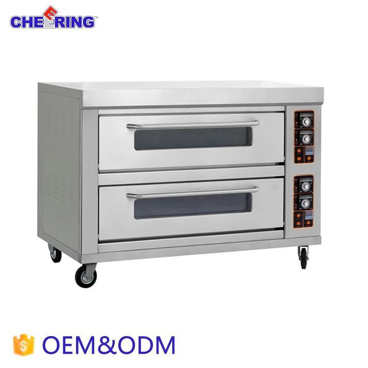 Luxurious 2 Layer 6 Trays Stainless Steel Industrial Electric Bakery Oven