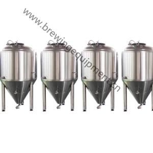 Stainless Steel Large Beer Fermentation Tank Glycol Jacket Conical Fermenter 5 Bbl ...