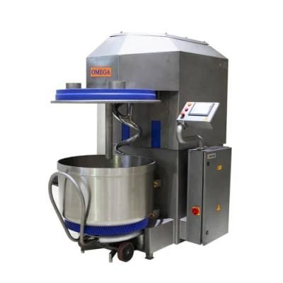 Dough Kneader Machine Mixer 100kg Industrial with Tipping Lifter Removable Bowl