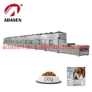 High Efficiency Tunnel Microwave Drying Dog Food and Cat Food Equipment