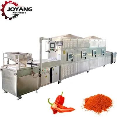 Tunnel Basil Leaf Powder Microwave Drying Sterilization Machine