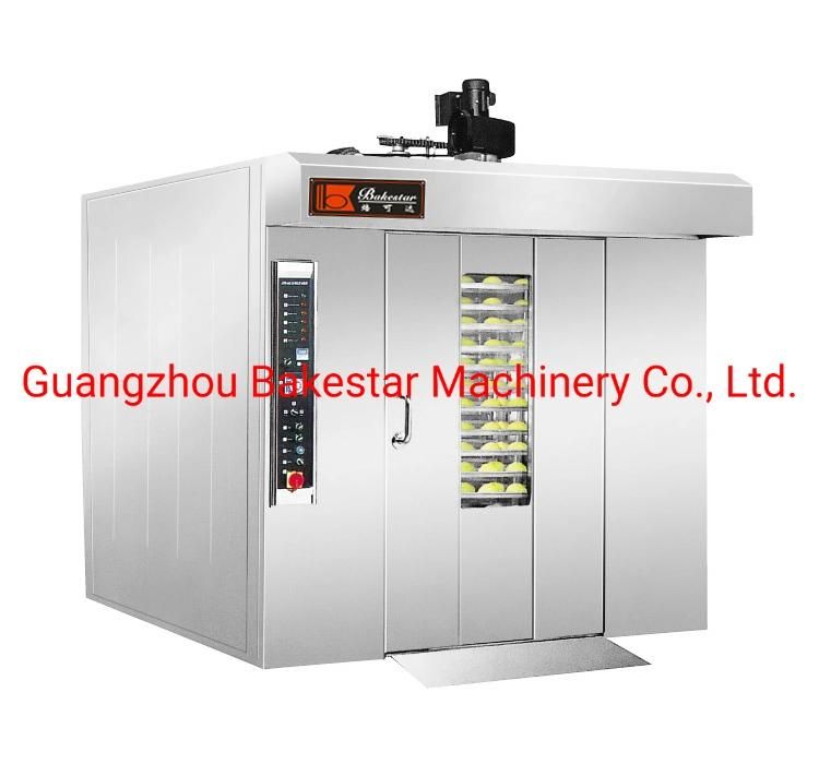Gas Diesel Electric Industrial Rotary Oven for Bakery Sale Bread Baking, Italy Commercial 12 16 32 64 Trays Rack Rotary Oven Price