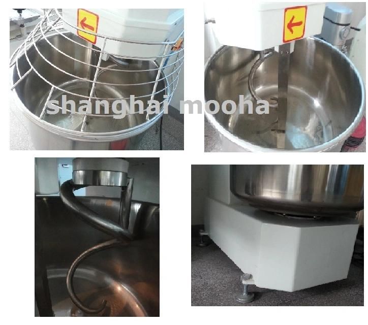 50kg Bread Equipment Digital Control Spiral Dough Mixer Baked Food Flavour Flour Kneading Mixer