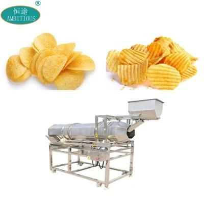 Snack Food Flavour Mixer Machinery Potato Chips Seasoning Machine