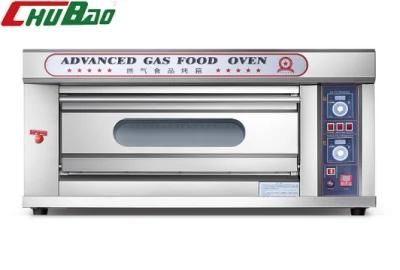 1 Deck 2 Trays Commercial Gas Deck Oven