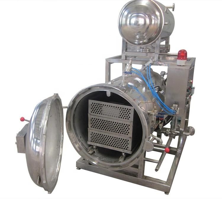 Horizontal Canning Food High Pressure Mushroom Autoclave Retort Sterilizer