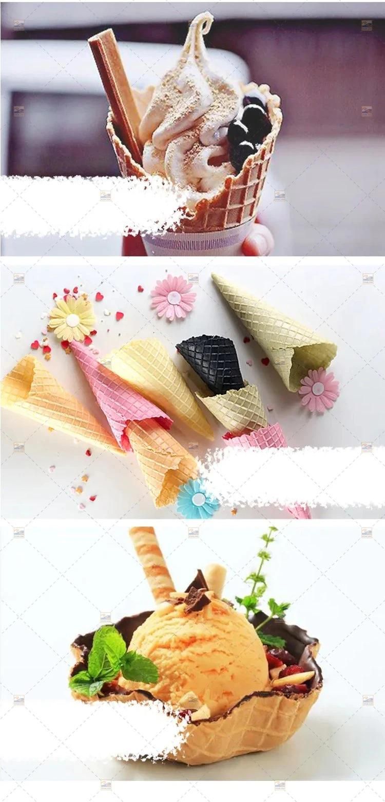 Commercial Ice Cream Waffle Cone Maker Egg Roll Machine Waffle