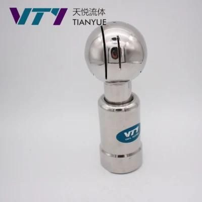 Sanitary Stainless Steel Rotoray cleaning Ball with Threaded/Female End