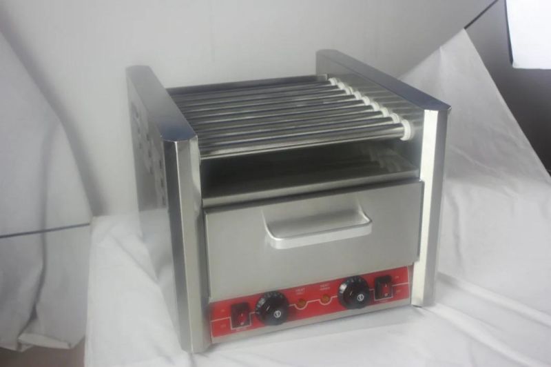 Electric Roller Hot-Dog Grill (WHD-9) Ce Bakery Equipment BBQ Catering Equipment Food Machine Kitchen Equipment Hotel Equipment Baking Machine