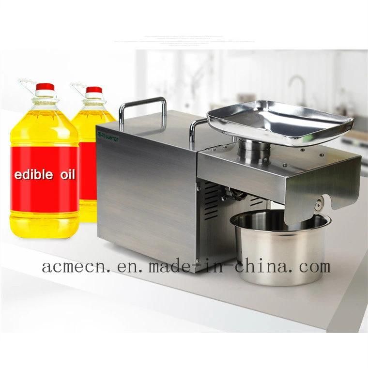 Small Cold and Hot Press Commercial Electric Intelligent Oil Press Peanut Soybean Oil Making Machine