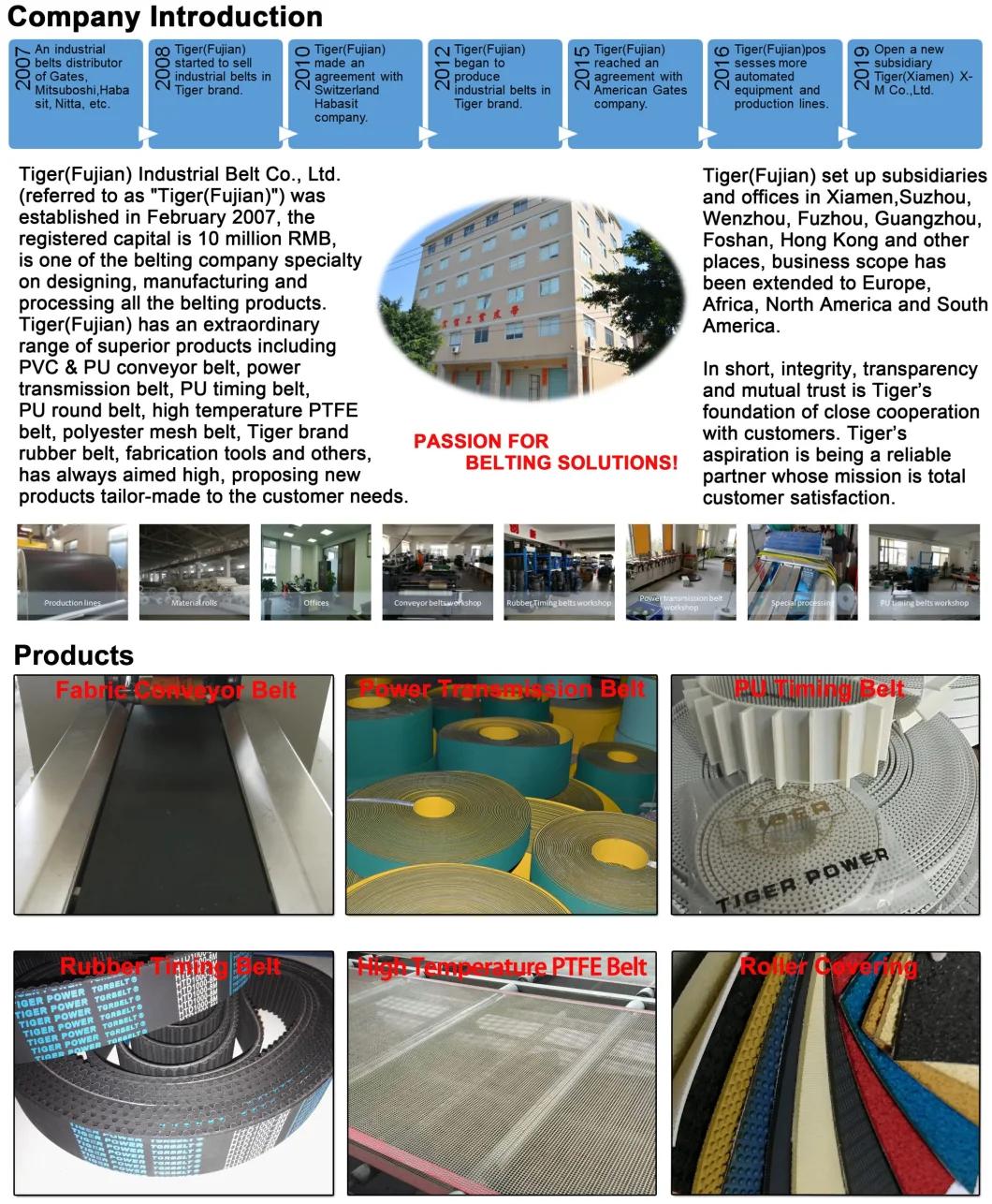 Fray-Free Edges TPU Conveyor Belt system