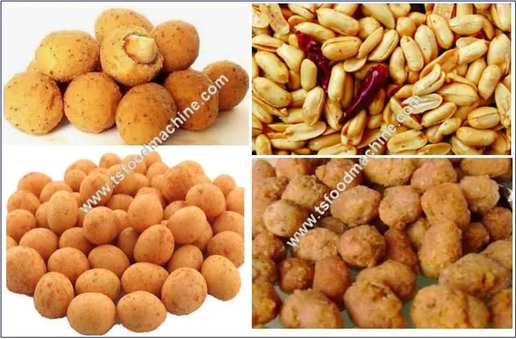 Peanuts Snacks Machine Coated Groundnut Frying Machine and Cooling Machine