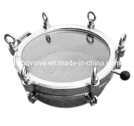 Food Grade SS304/316 Stainless Steel Round Tank Manhole Cover