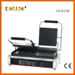 Cg-813b Factory Table Top Contact Grill Electric Full Plat Panini Grill for Sale