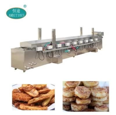 Frozen Banana Continuous Frying Machine Banana Fryer