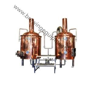 Red Copper/Stainless Steel Beer Brewery Equipment for Pub/Bar/Hotel