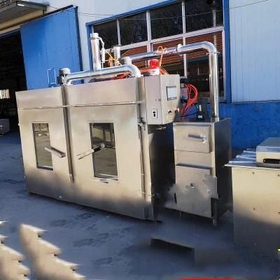 Meat Processing Machinery Boat Trailer Meat Smoking Machine Sausage Smokehouse Bacon Drying Machine