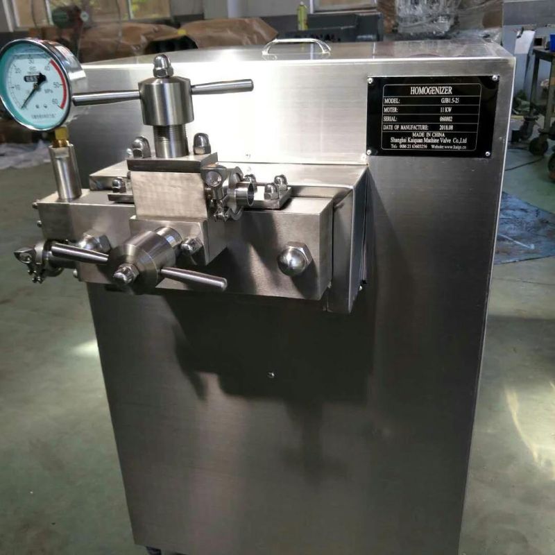 6000L High Pressure Yogurt Milk Cream Homogenizer