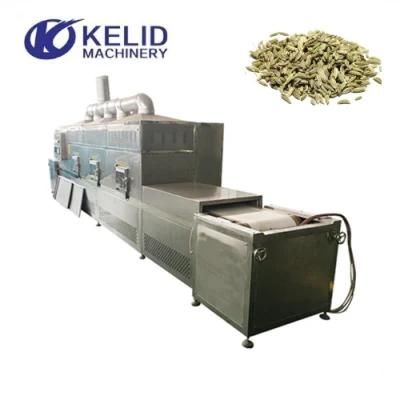 40 Kw PLC Control Microwave Fennel Seeds Cumin Seeds Drying Sterilizing Machine