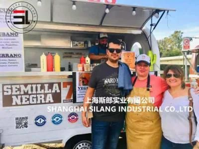 Customized Food Trailer for Catering Business, Fried Chicken/ Grilled Fish/ Beefsteak ...