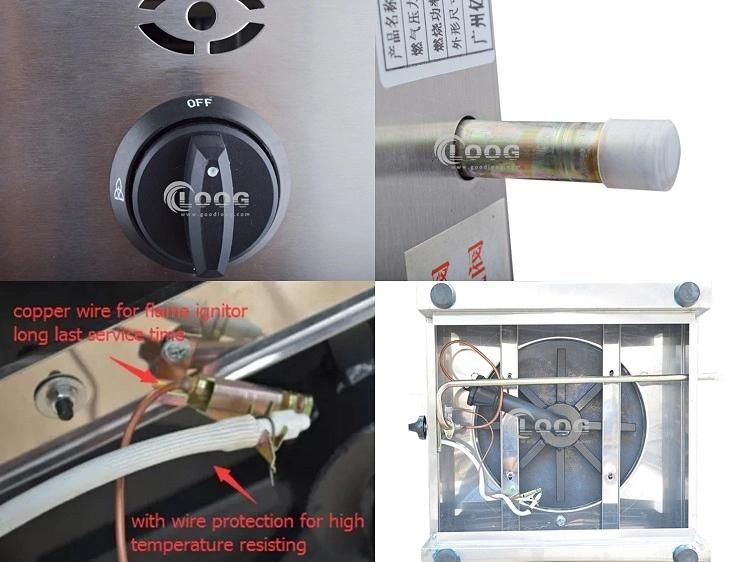 Commercial Single Head Popular Snack Kitchen Equipment Best Waffle Machine Natural Gas Crepe Maker 2800PA