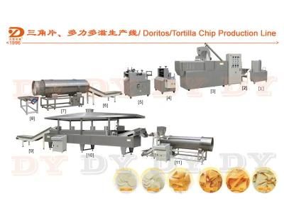 Fried Snacks Chips Machine Bugles Chips Food Process Line Machine