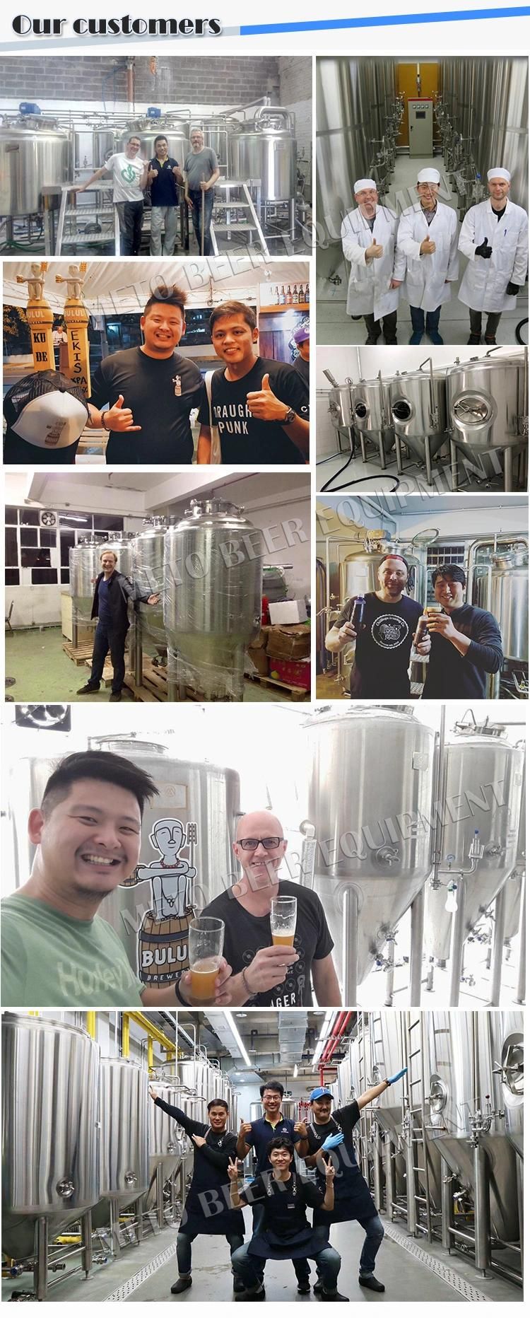 1000L Beer Fermentation Tank Jacketed Conical Fermenter for Sale