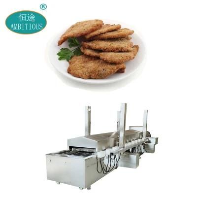 Continuous Fryer Machines Electric Conveyor Fryers Chicken Cutlet Frying Machine