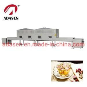 Hot Sale Tunnel Conveyor Belt Microwave Drying and Fixation Machine of Chrysanthemum Tea
