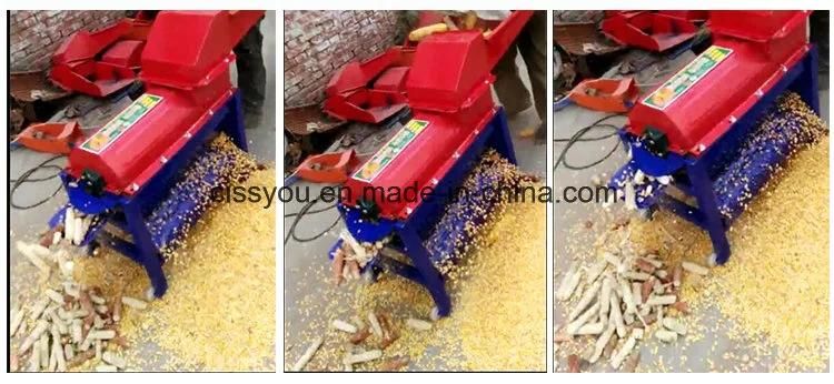 Combined Corn Maize Sheller Threshing and Peeling Processing Machine